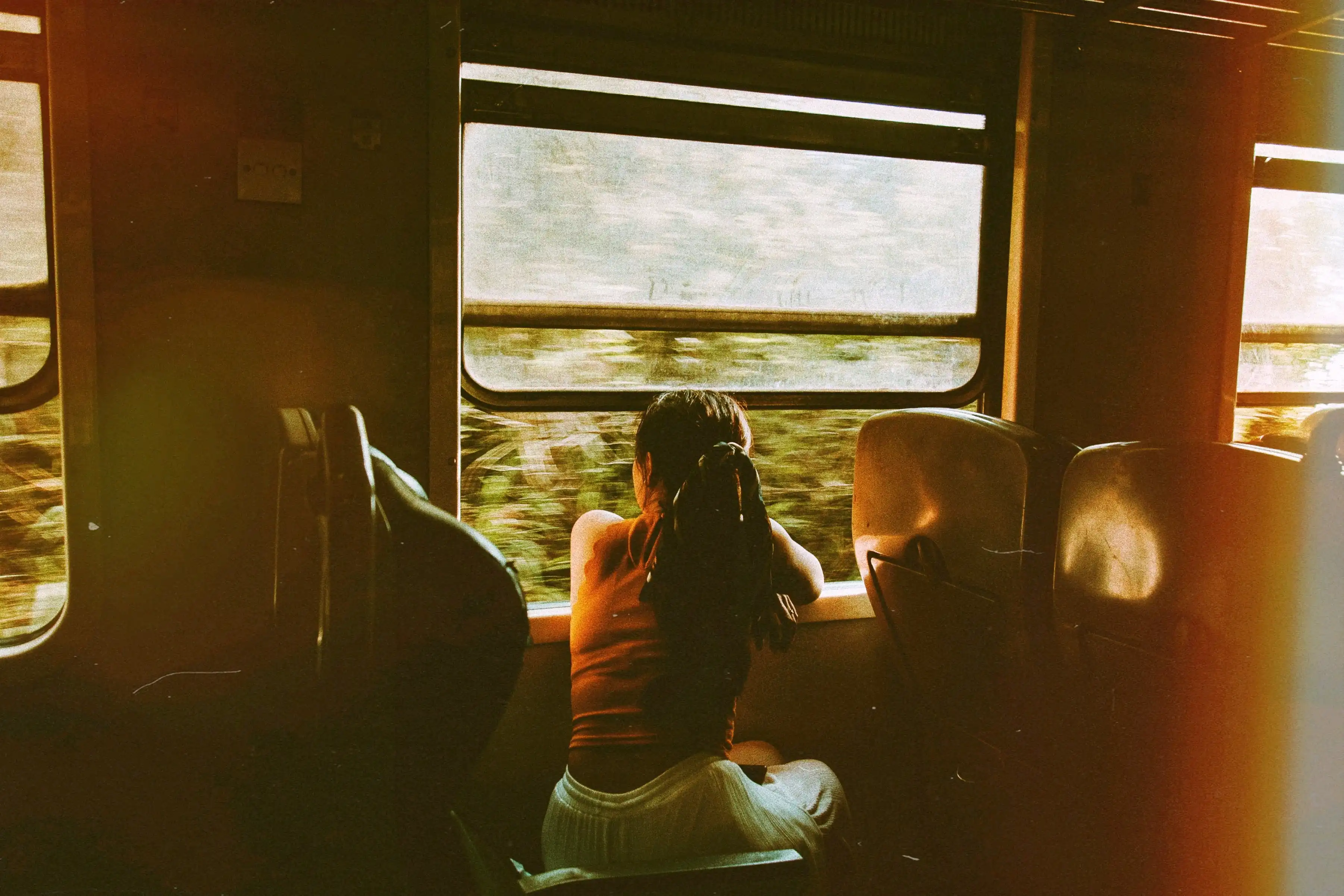 People with train